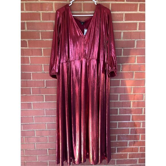 Torrid Metallic Maxi Dress NWT - Picture 1 of 5
